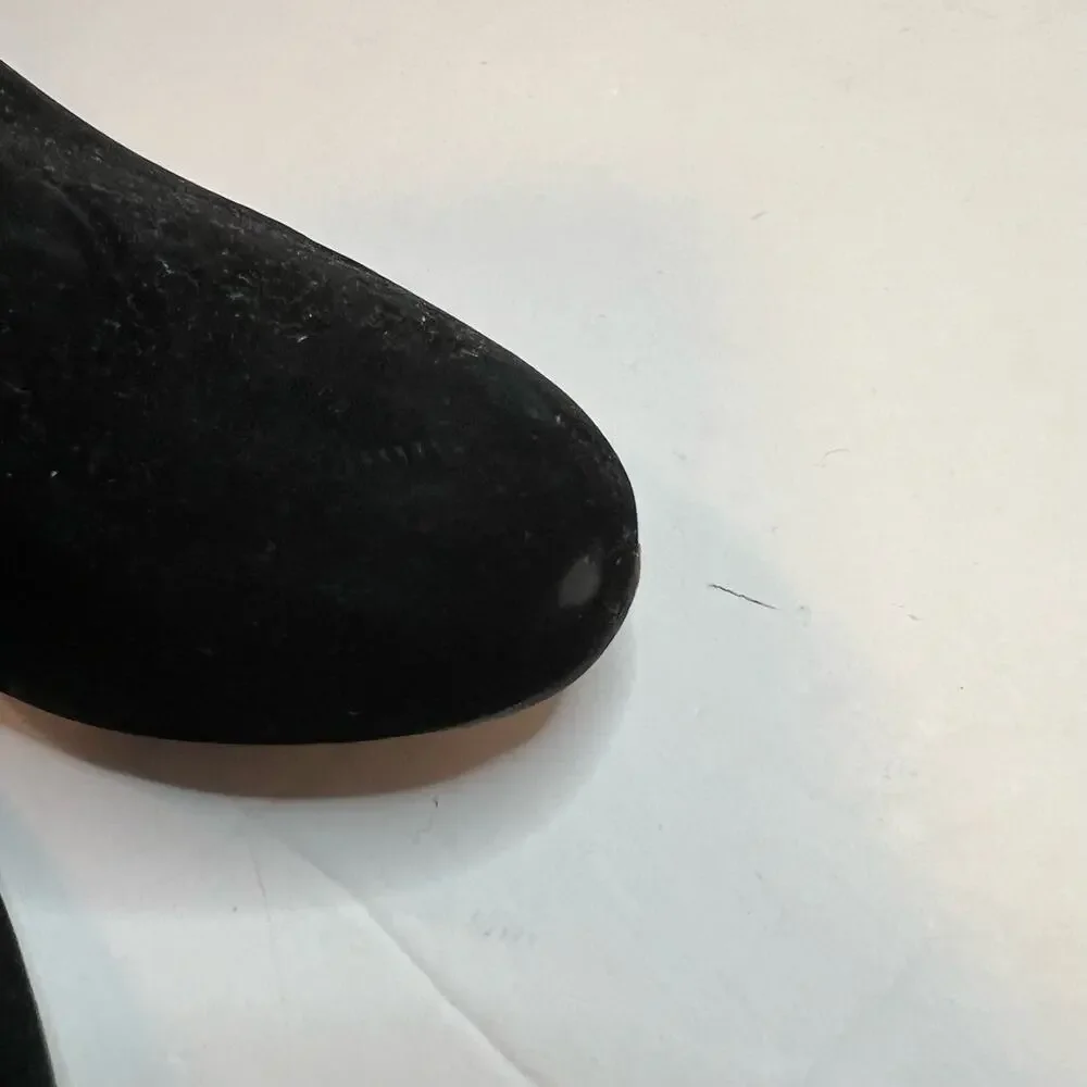Black Suede Ankle Boots Size 5 Sofie Pretty Little Thing Block‎ Heel